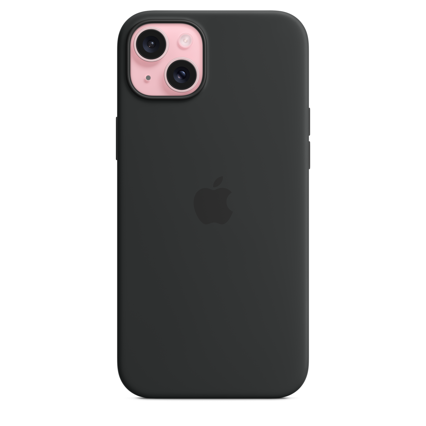 iPhone 15 Plus MagSafe–rögzítésű szilikontok – fekete - iSTYLE HU