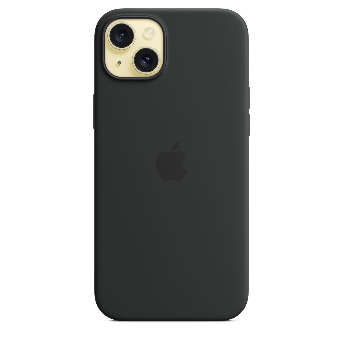 iPhone 15 Plus MagSafe–rögzítésű szilikontok – fekete - iSTYLE HU