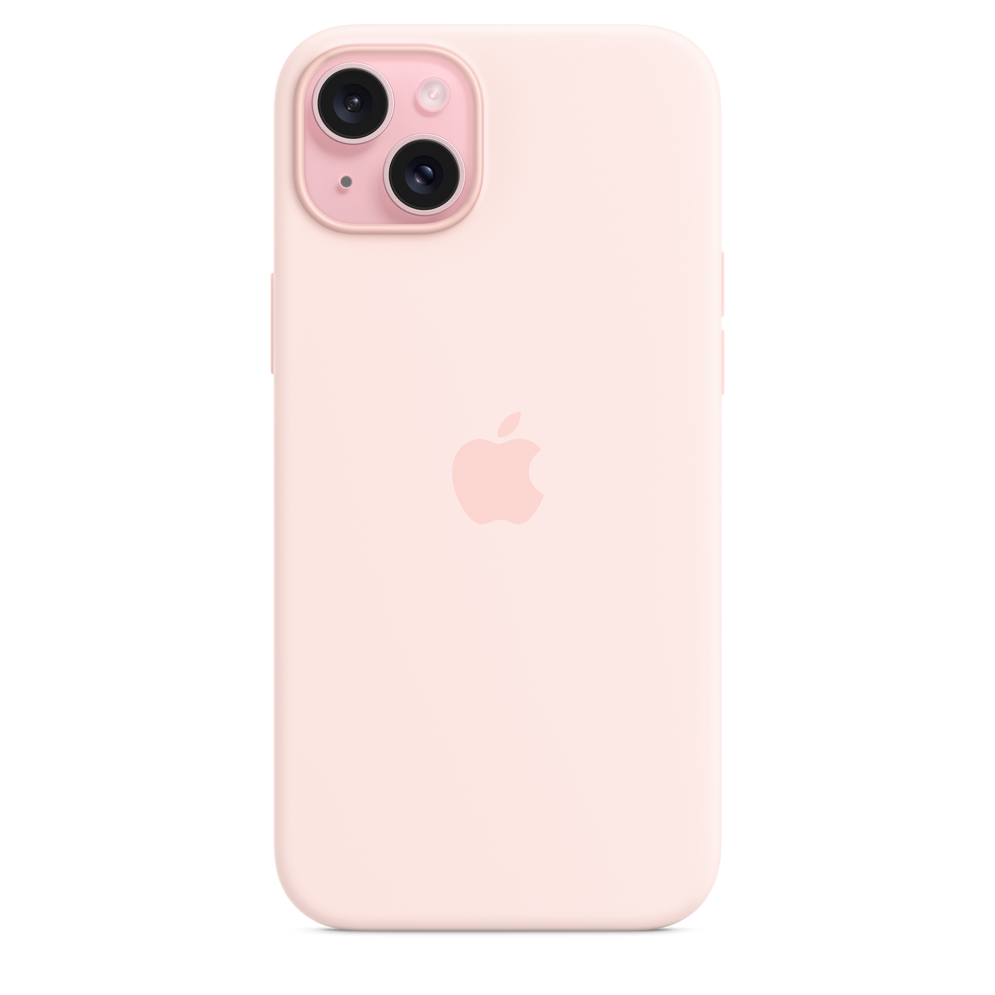 iPhone 15 Plus MagSafe–rögzítésű szilikontok – lágy rózsaszín - iSTYLE HU