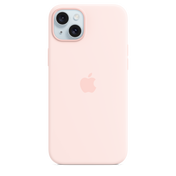 iPhone 15 Plus MagSafe–rögzítésű szilikontok – lágy rózsaszín - iSTYLE HU