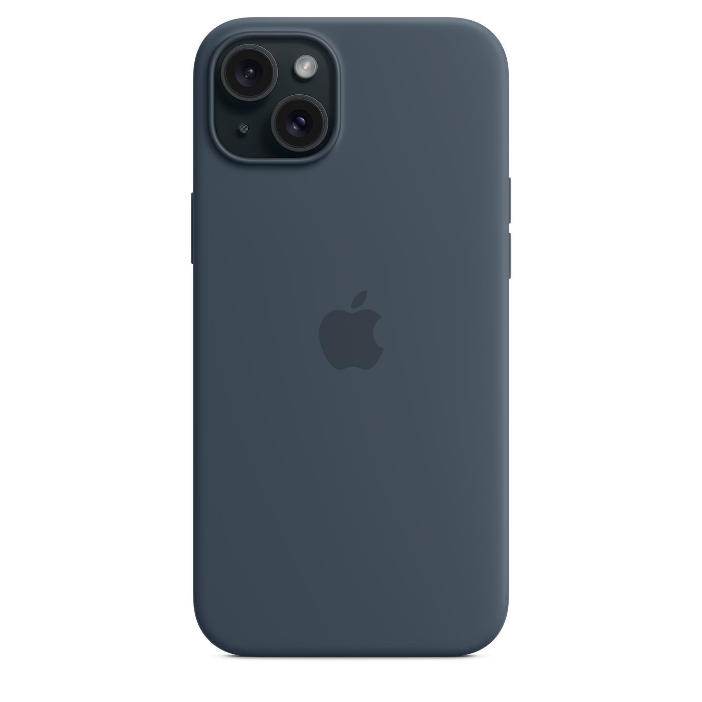 iPhone 15 Plus MagSafe–rögzítésű szilikontok – viharkék - iSTYLE HU