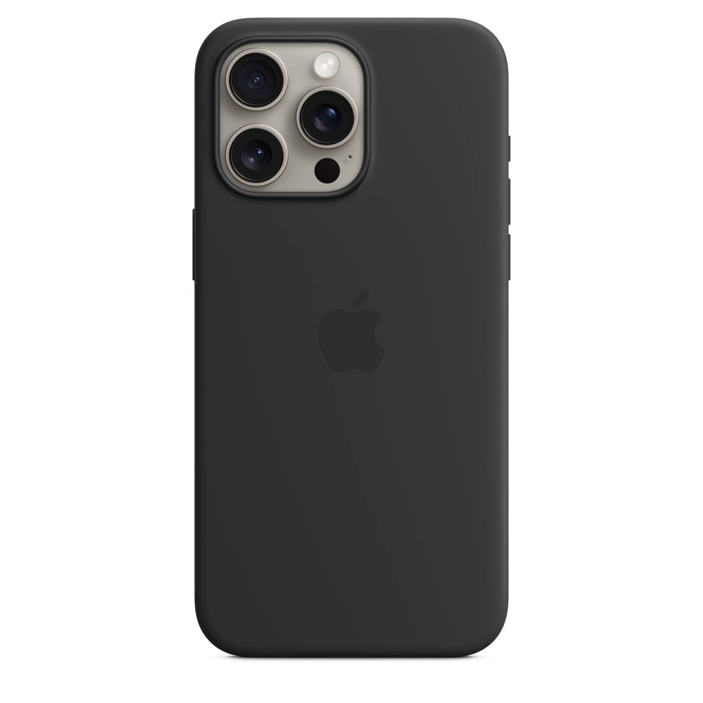 iPhone 15 Pro Max MagSafe–rögzítésű szilikontok – fekete - iSTYLE HU
