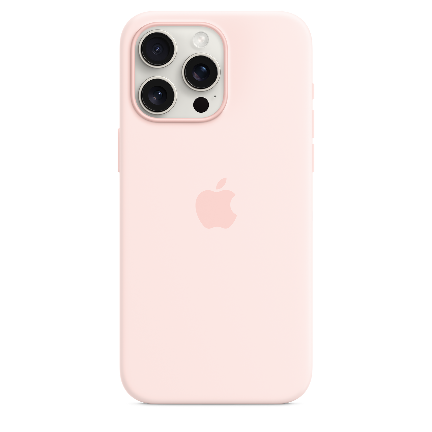 iPhone 15 Pro Max MagSafe–rögzítésű szilikontok – lágy rózsaszín - iSTYLE HU