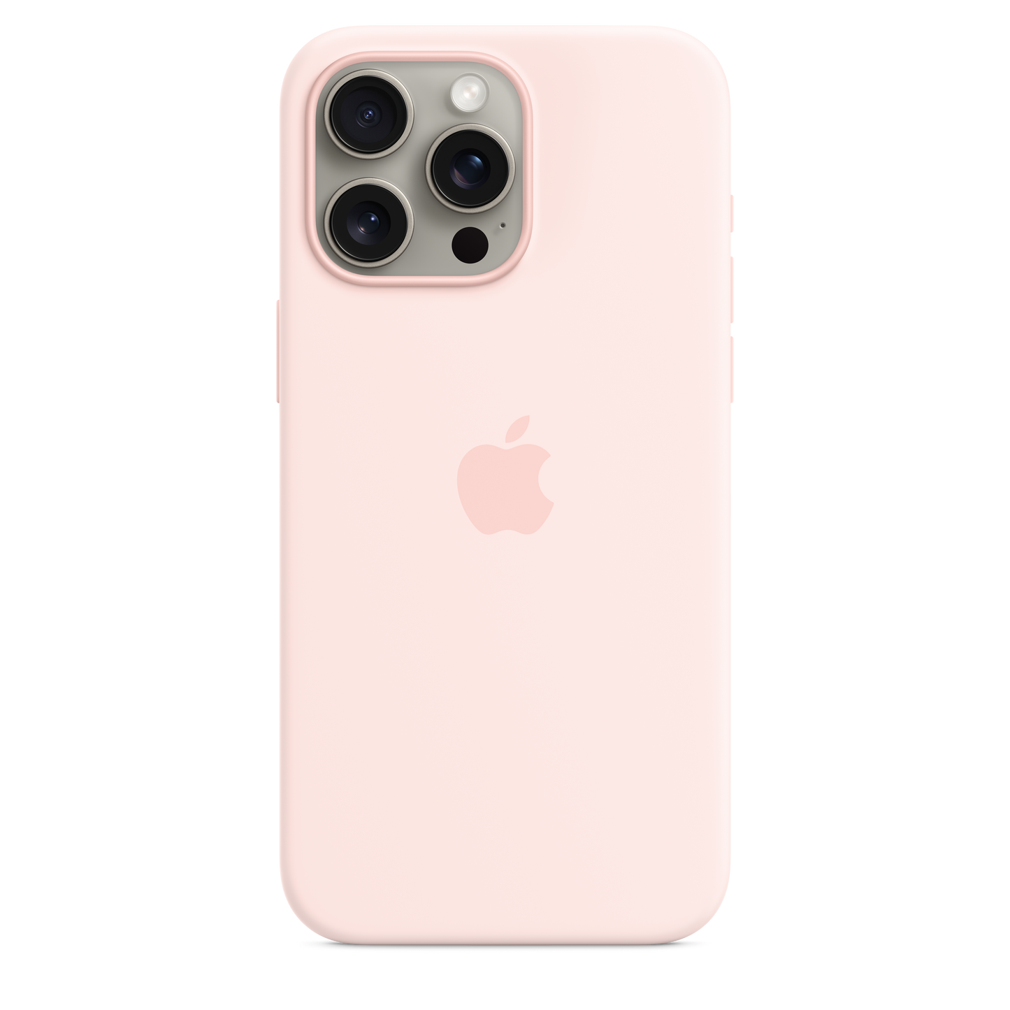 iPhone 15 Pro Max MagSafe–rögzítésű szilikontok – lágy rózsaszín - iSTYLE HU