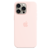 iPhone 15 Pro Max MagSafe–rögzítésű szilikontok – lágy rózsaszín - iSTYLE HU