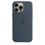 iPhone 15 Pro Max MagSafe–rögzítésű szilikontok – viharkék - iSTYLE HU