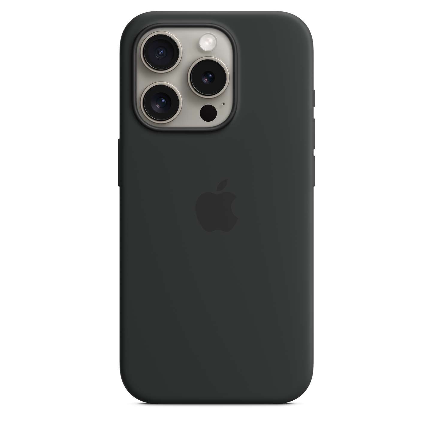 iPhone 15 Pro MagSafe–rögzítésű szilikontok – fekete - iSTYLE HU