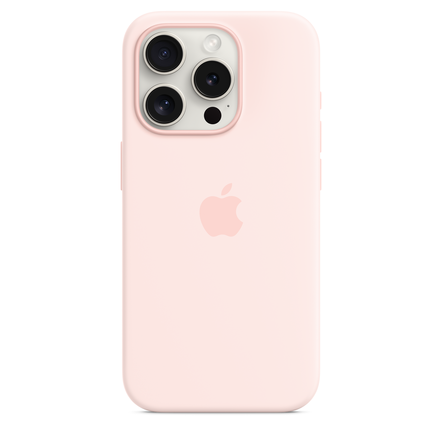 iPhone 15 Pro MagSafe–rögzítésű szilikontok – lágy rózsaszín - iSTYLE HU