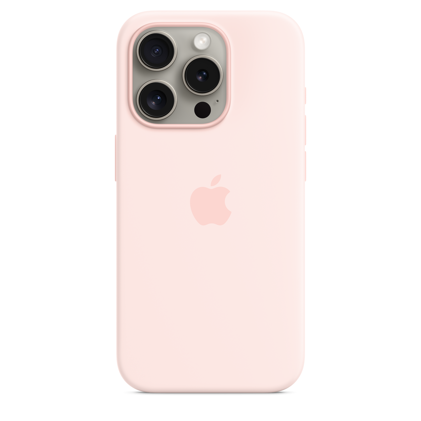iPhone 15 Pro MagSafe–rögzítésű szilikontok – lágy rózsaszín - iSTYLE HU