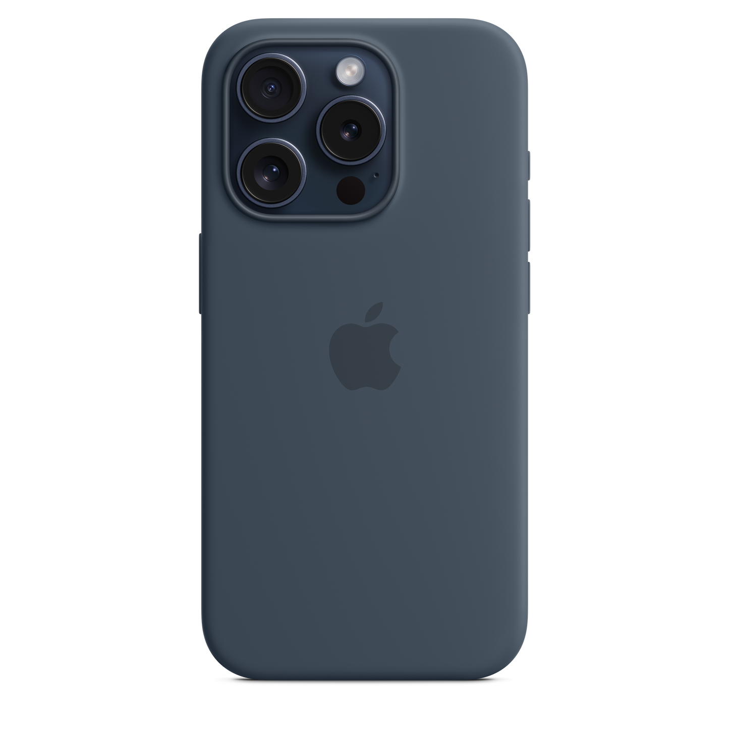 iPhone 15 Pro MagSafe–rögzítésű szilikontok – viharkék - iSTYLE HU