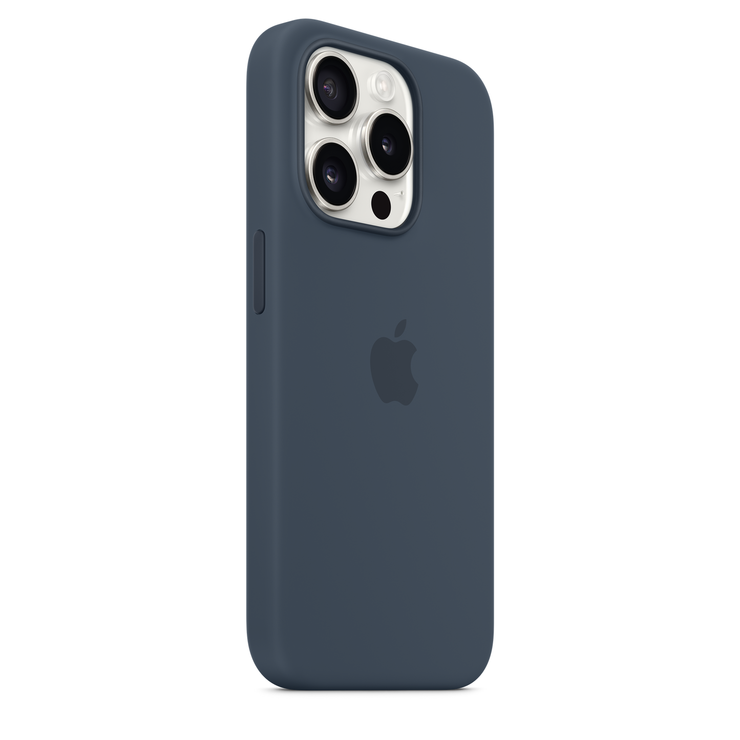iPhone 15 Pro MagSafe–rögzítésű szilikontok – viharkék - iSTYLE HU
