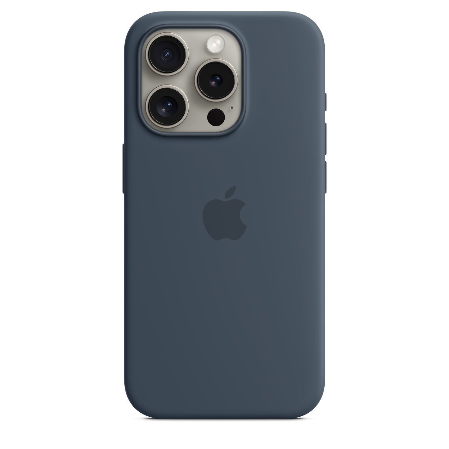 iPhone 15 Pro MagSafe–rögzítésű szilikontok – viharkék - iSTYLE HU