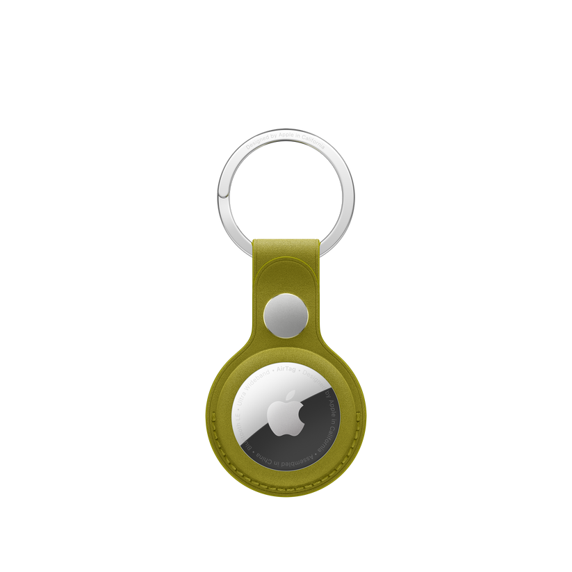 AirTag FineWoven Key Ring – Zöldessárga szíj - iSTYLE HU
