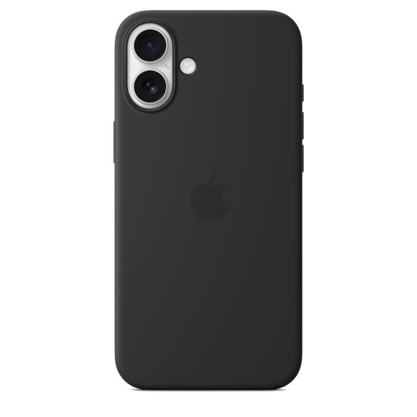 iPhone 16 Plus MagSafe–rögzítésű szilikontok – fekete - iSTYLE HU