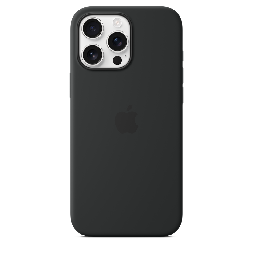 iPhone 16 Pro Max MagSafe–rögzítésű szilikontok – fekete - iSTYLE HU