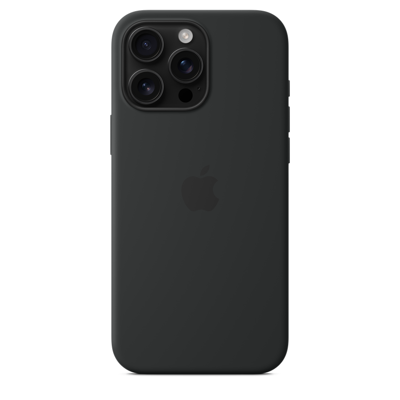 iPhone 16 Pro Max MagSafe–rögzítésű szilikontok – fekete - iSTYLE HU