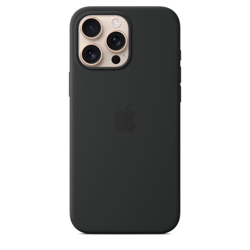 iPhone 16 Pro Max MagSafe–rögzítésű szilikontok – fekete - iSTYLE HU