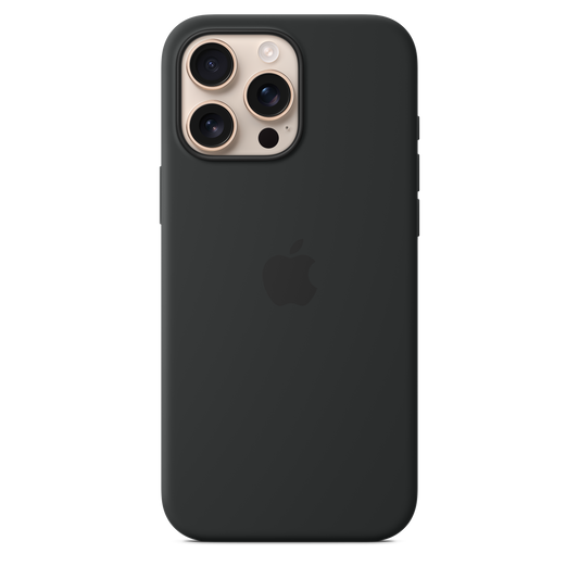 iPhone 16 Pro Max MagSafe–rögzítésű szilikontok – fekete - iSTYLE HU