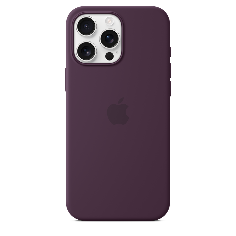 iPhone 16 Pro Max MagSafe–rögzítésű szilikontok – szilva - iSTYLE HU