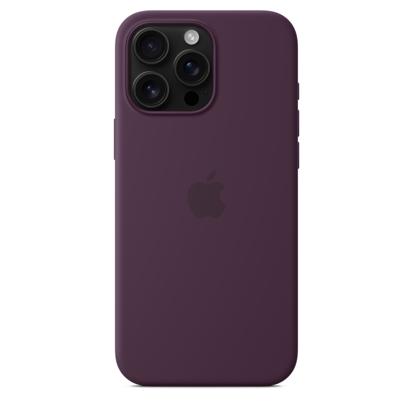 iPhone 16 Pro Max MagSafe–rögzítésű szilikontok – szilva - iSTYLE HU