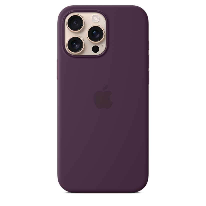 iPhone 16 Pro Max MagSafe–rögzítésű szilikontok – szilva - iSTYLE HU