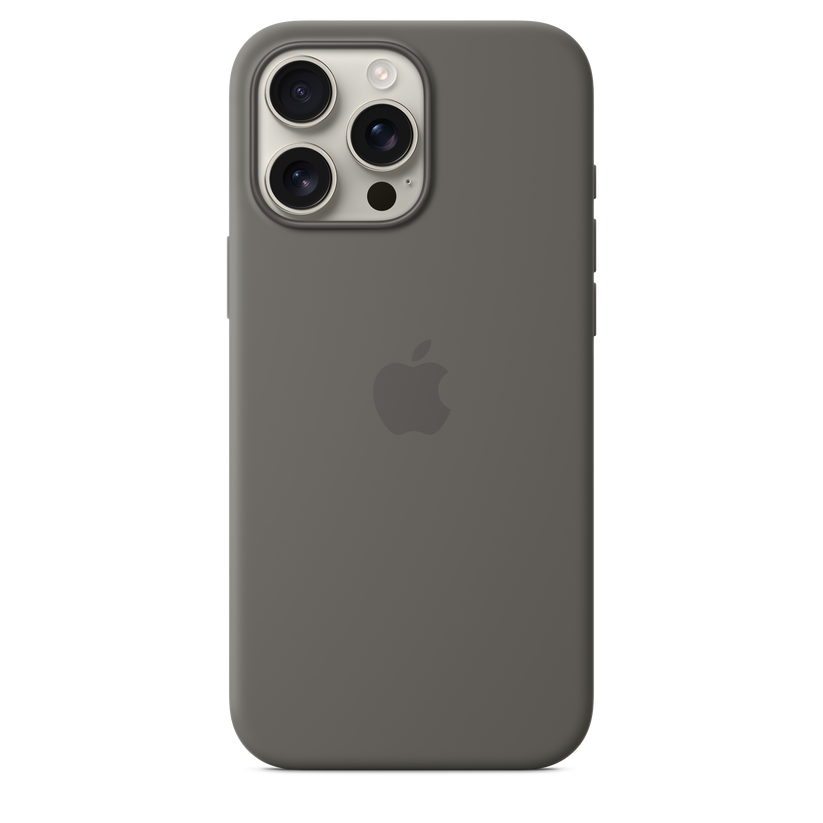 iPhone 16 Pro Max MagSafe–rögzítésű szilikontok – kőszürke - iSTYLE HU