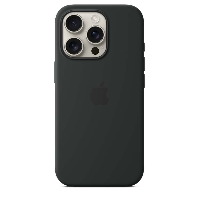 iPhone 16 Pro MagSafe–rögzítésű szilikontok – fekete - iSTYLE HU