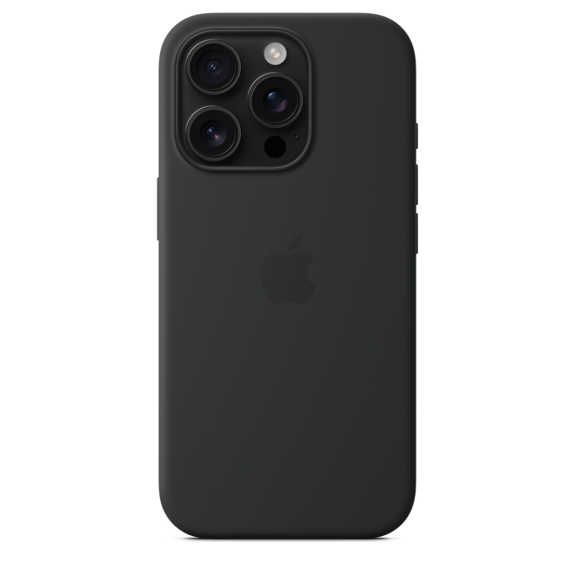 iPhone 16 Pro MagSafe–rögzítésű szilikontok – fekete - iSTYLE HU