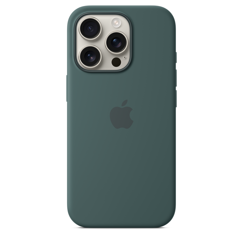 iPhone 16 Pro MagSafe–rögzítésű szilikontok – tózöld - iSTYLE HU