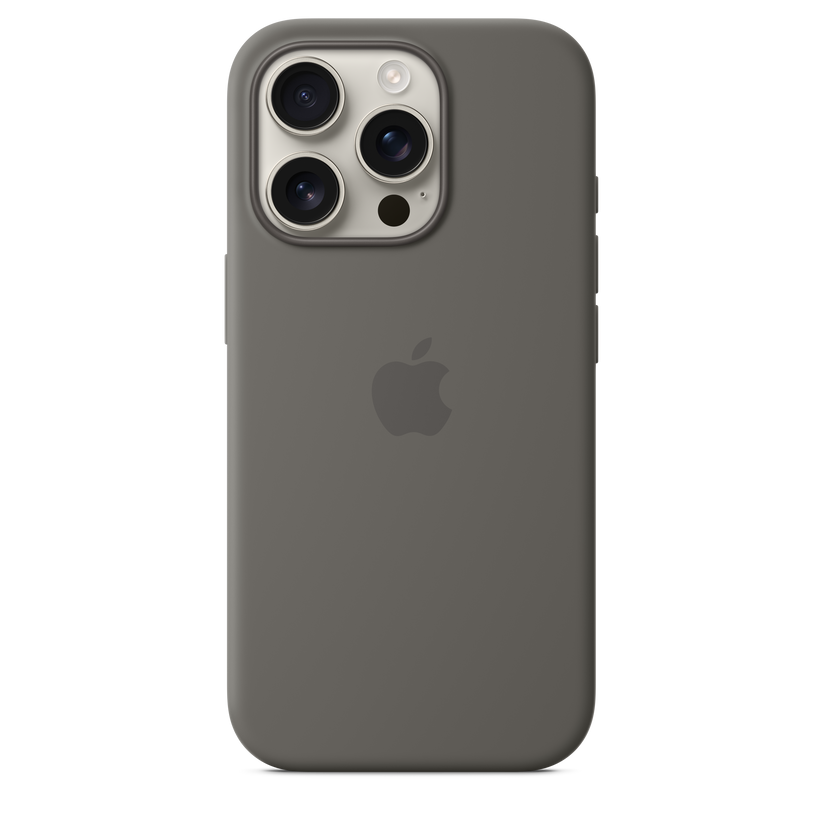 iPhone 16 Pro MagSafe–rögzítésű szilikontok – kőszürke - iSTYLE HU