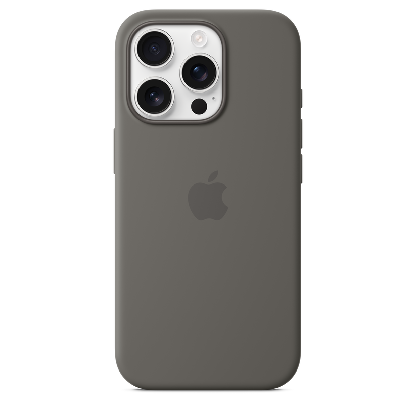 iPhone 16 Pro MagSafe–rögzítésű szilikontok – kőszürke - iSTYLE HU