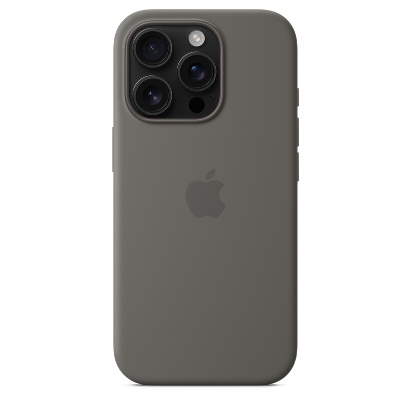 iPhone 16 Pro MagSafe–rögzítésű szilikontok – kőszürke - iSTYLE HU