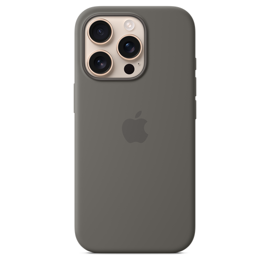 iPhone 16 Pro MagSafe–rögzítésű szilikontok – kőszürke - iSTYLE HU