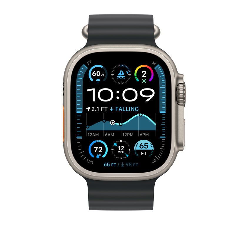 49mm fekete óceán szíj – natúr titán Finish - iSTYLE HU