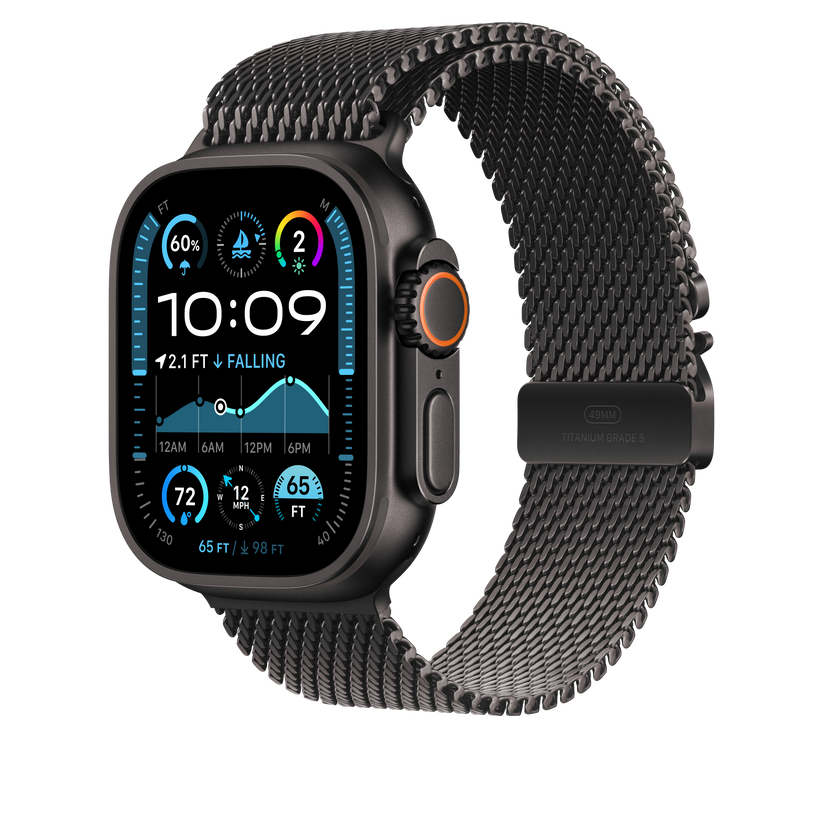 49mm fekete Titanium milánói szíj – Small - iSTYLE HU