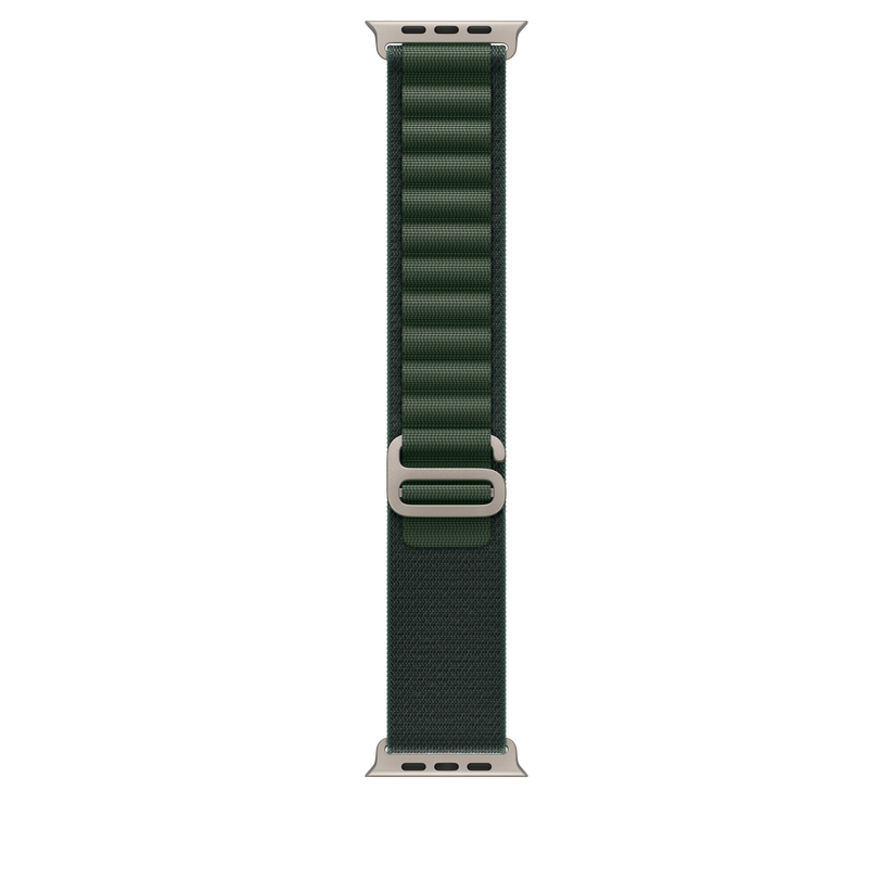 49mm sötétzöld alpesi szíj – Large – natúr titán Finish - iSTYLE HU