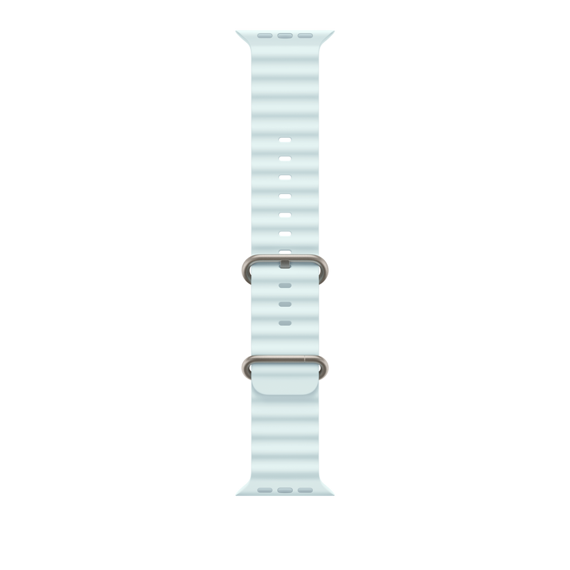 49mm gleccserkék óceán szíj – natúr titán Finish - iSTYLE HU