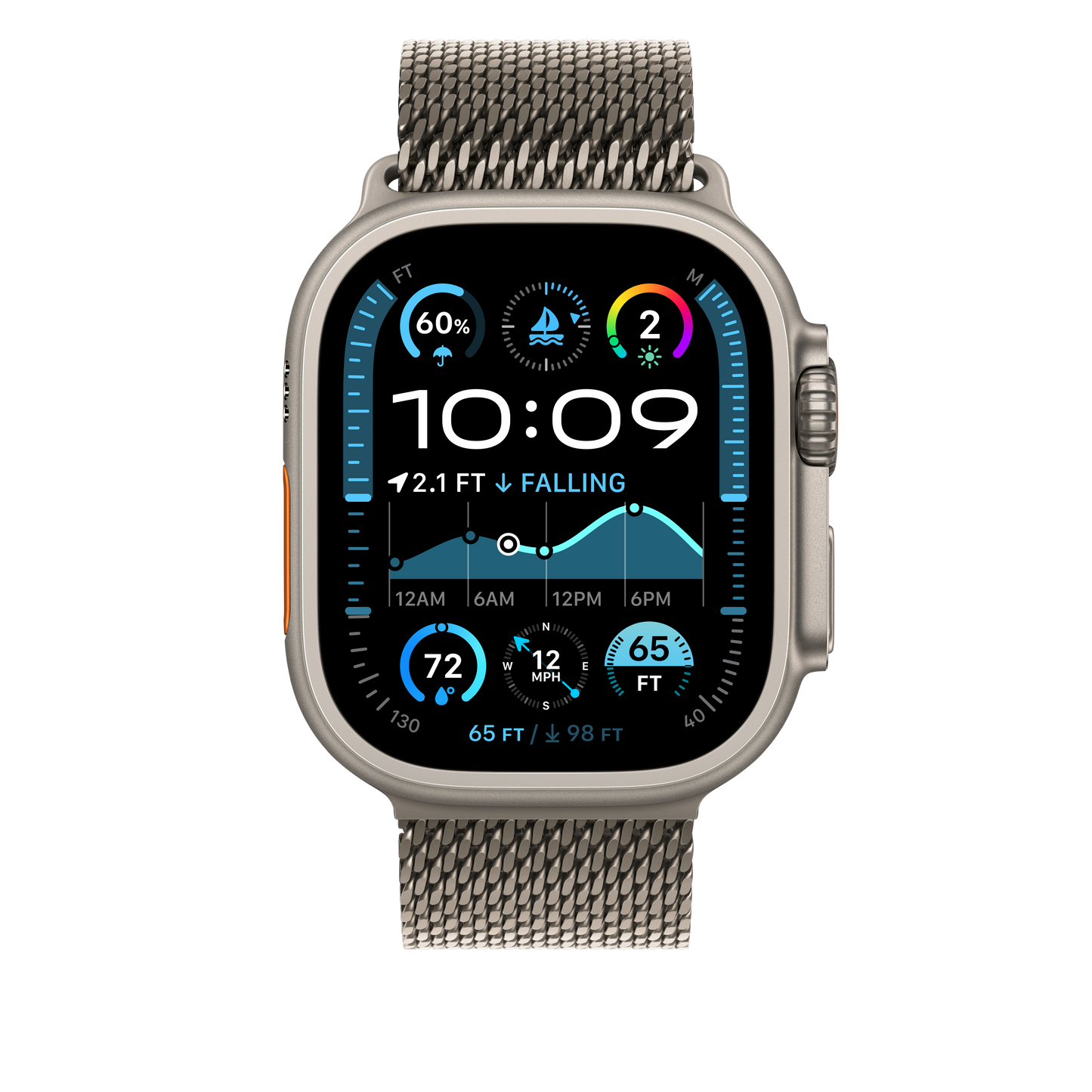 49mm natúr titán milánói szíj – Medium - iSTYLE HU