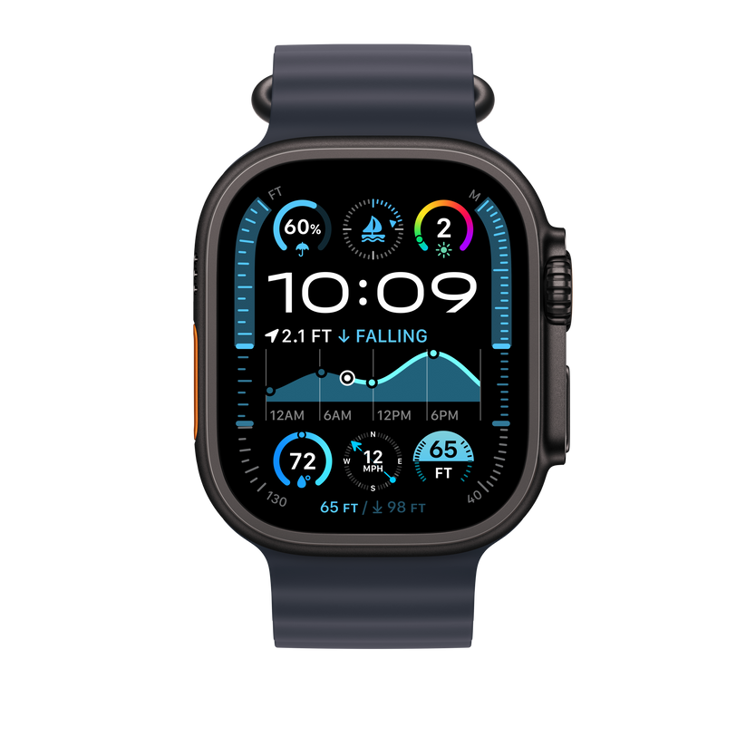 49mm tengerészkék óceán szíj – fekete – natúr titán - iSTYLE HU