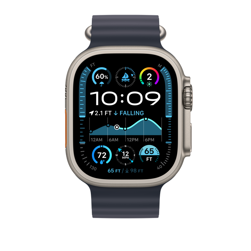 49mm tengerészkék óceán szíj – natúr titán Finish - iSTYLE HU