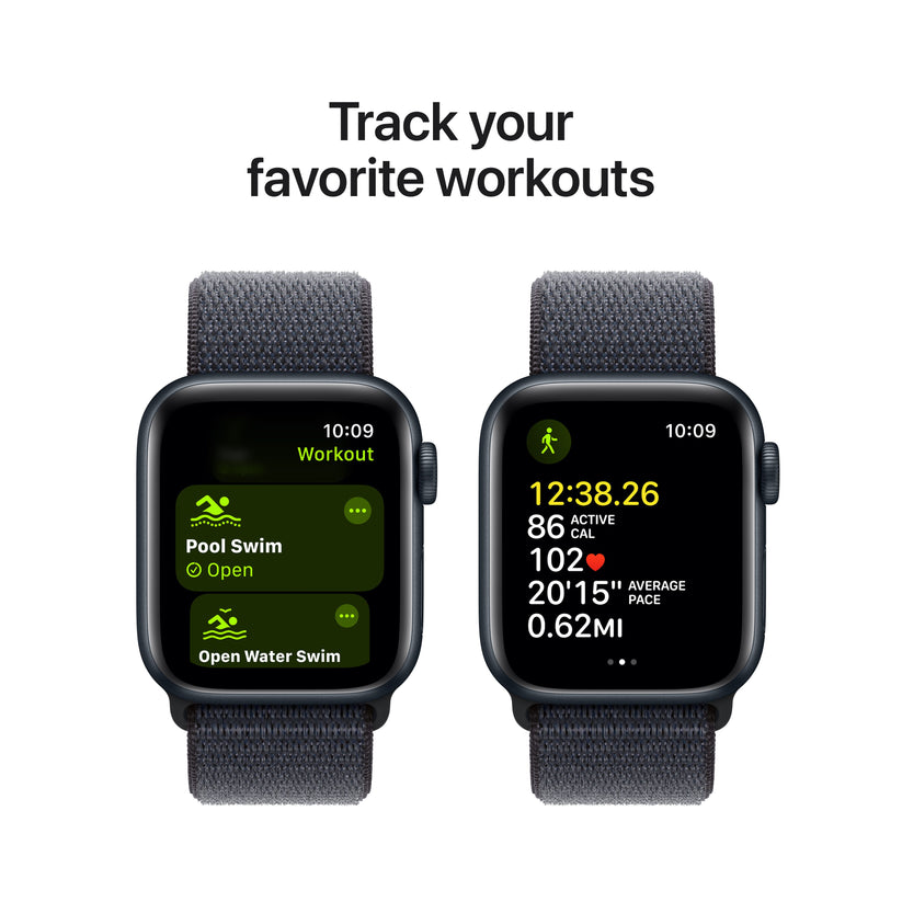 Apple Watch SE GPS 40 mm-es Midnight alumínium tok tintával, sporthurokkal - iSTYLE HU