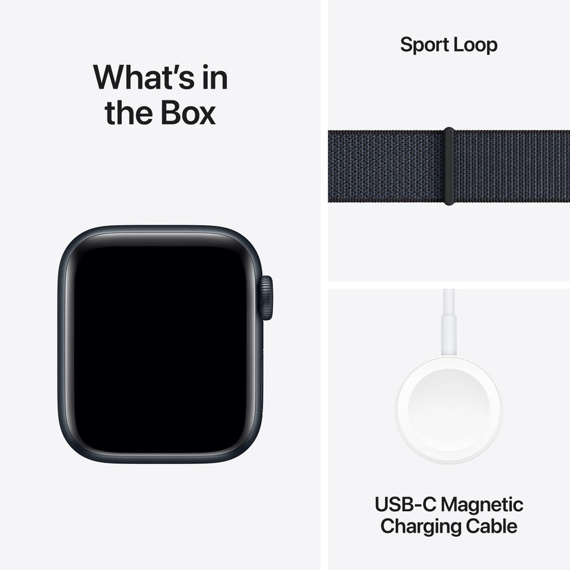 Apple Watch SE GPS 40 mm-es Midnight alumínium tok tintával, sporthurokkal - iSTYLE HU