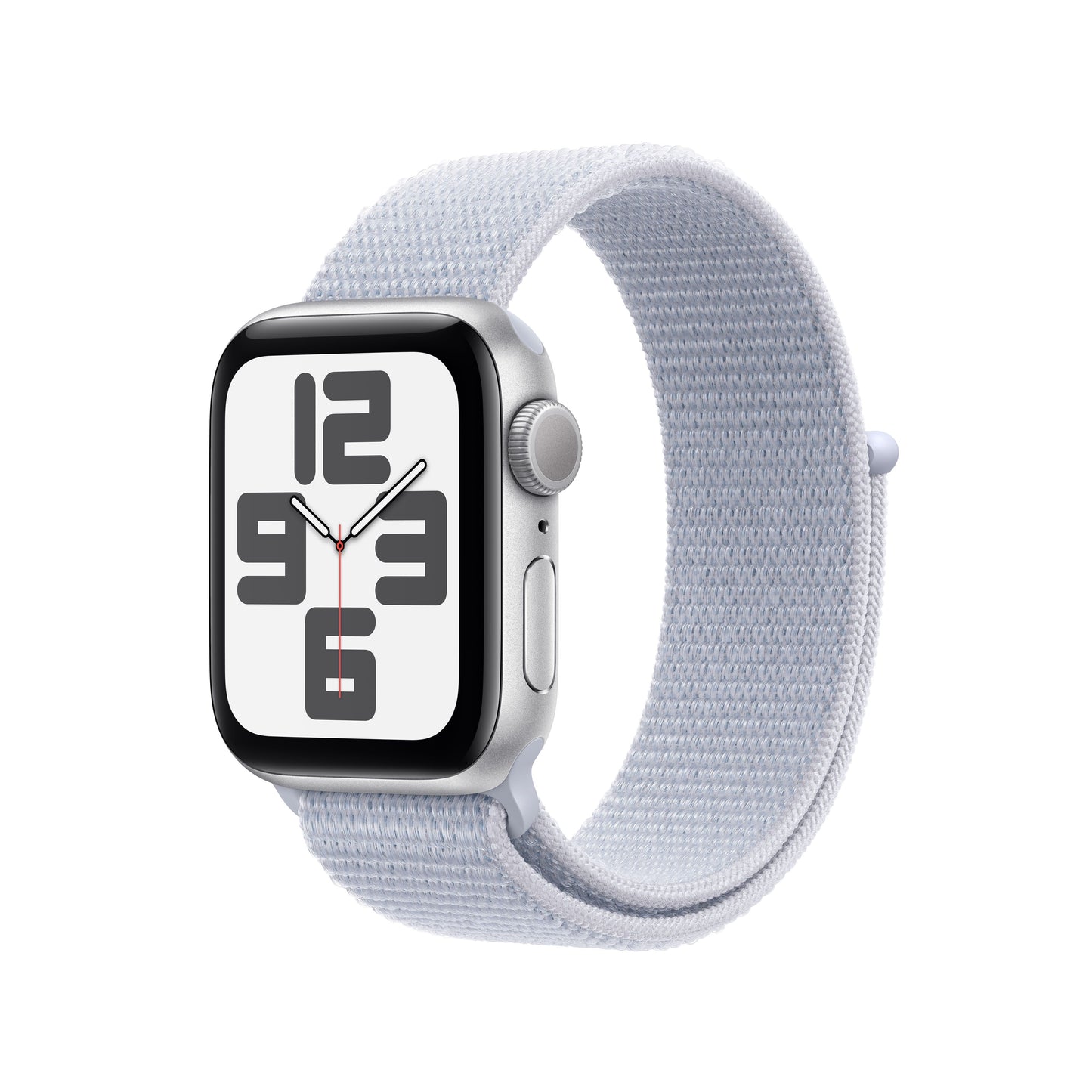 Apple Watch SE GPS 40 mm-es ezüst alumínium tok kék felhős sporthurokkal - egy méret - iSTYLE HU