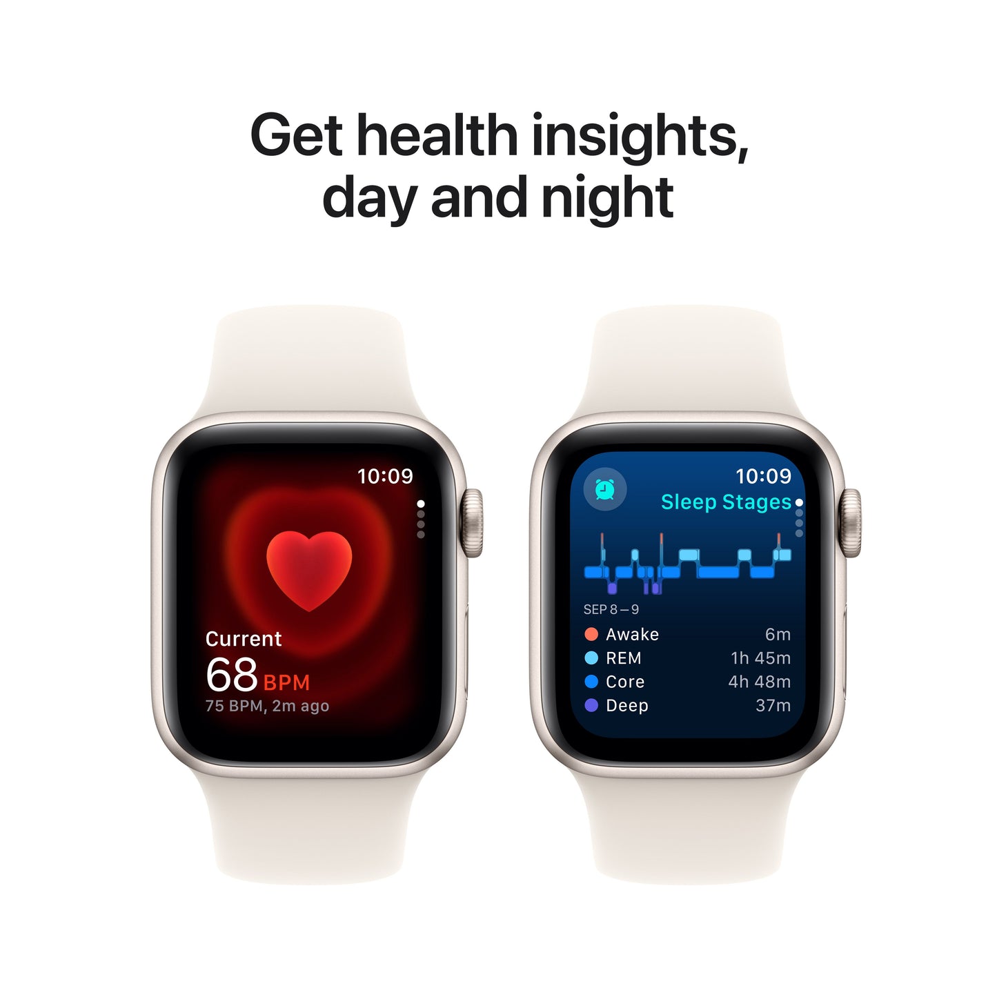Apple Watch SE GPS 40 mm-es Starlight alumínium tok Starlight sportpánttal - M/L - iSTYLE HU