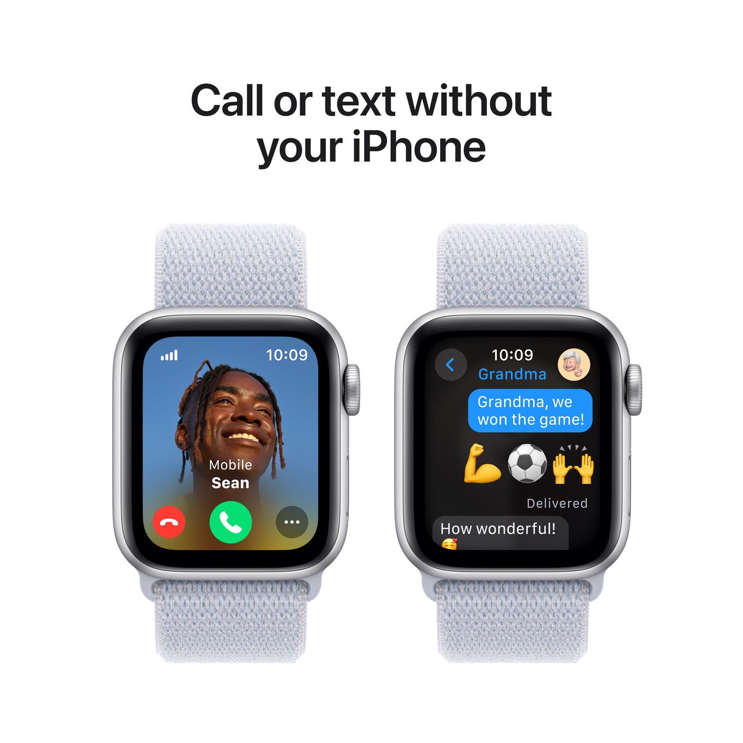 Apple Watch SE GPS + cellás 40 mm-es ezüst alumínium tok kék felhős sporthurokkal - iSTYLE HU