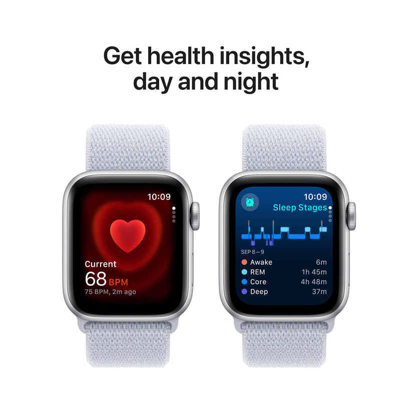 Apple Watch SE GPS + cellás 40 mm-es ezüst alumínium tok kék felhős sporthurokkal - iSTYLE HU