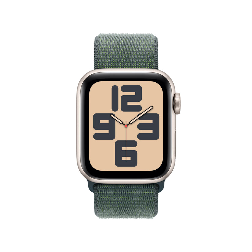 Apple Watch SE GPS + cellás 40 mm-es Starlight alumínium tok Lake Green Sport hurokkal - iSTYLE HU