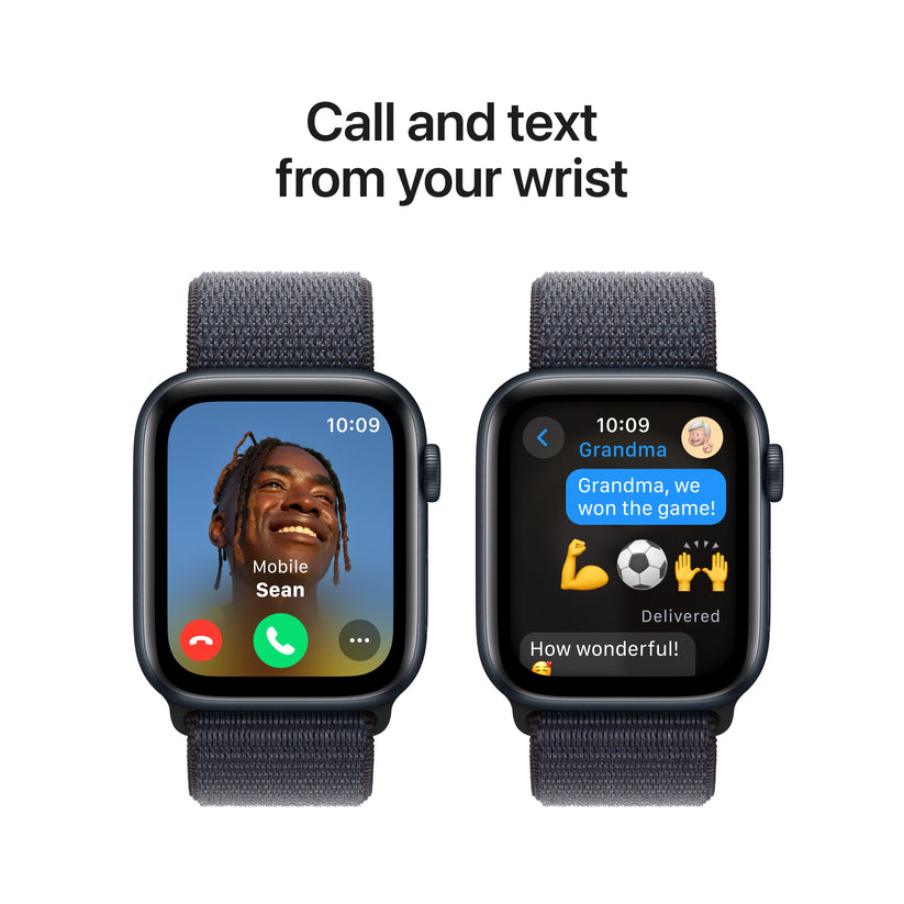 Apple Watch SE GPS, 44 mm-es Midnight alumínium tok Sport hurokkal - iSTYLE HU
