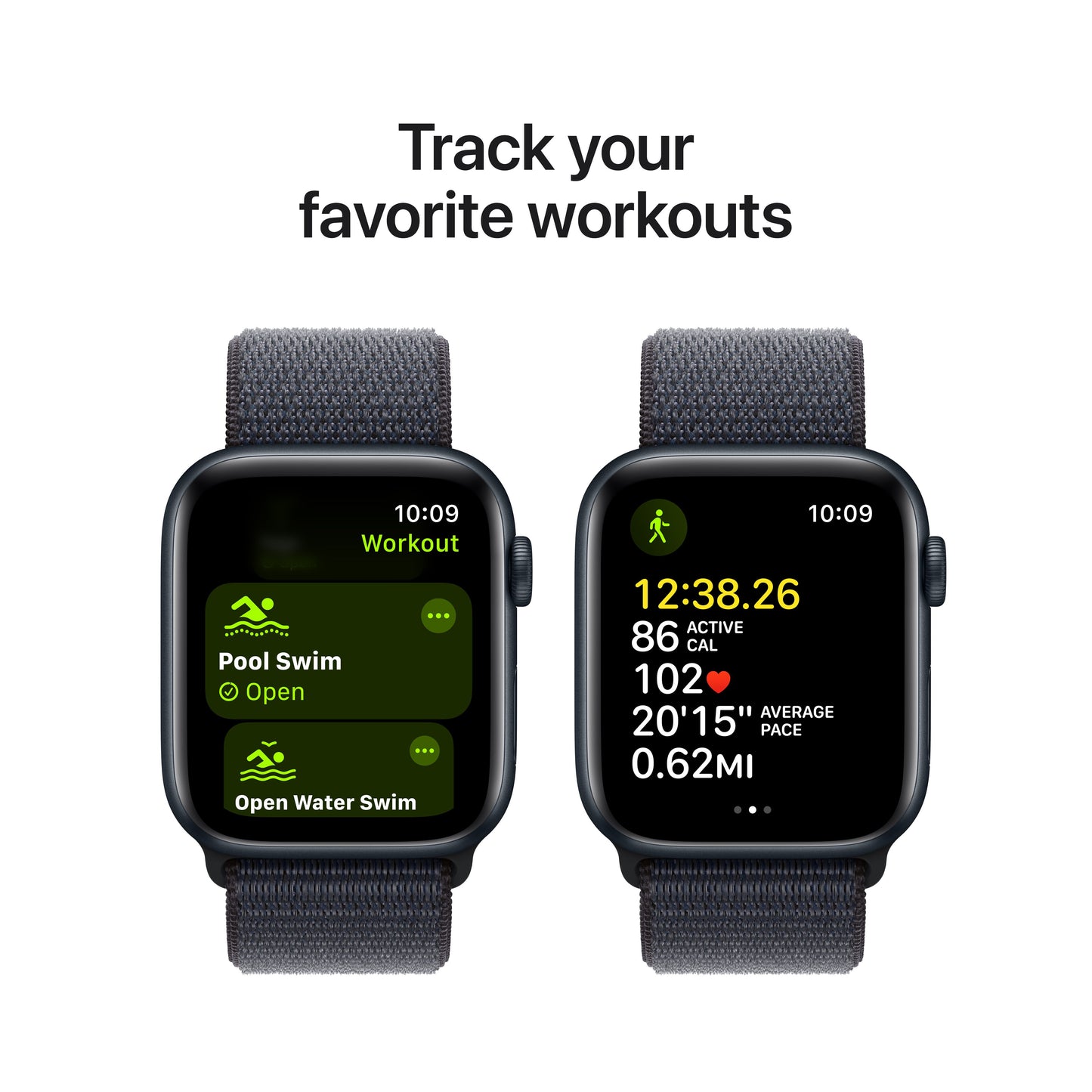 Apple Watch SE GPS, 44 mm-es Midnight alumínium tok Sport hurokkal - iSTYLE HU