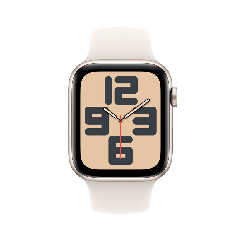 Apple Watch SE GPS 44 mm-es Starlight alumínium tok Starlight sportpánttal - M/L - iSTYLE HU